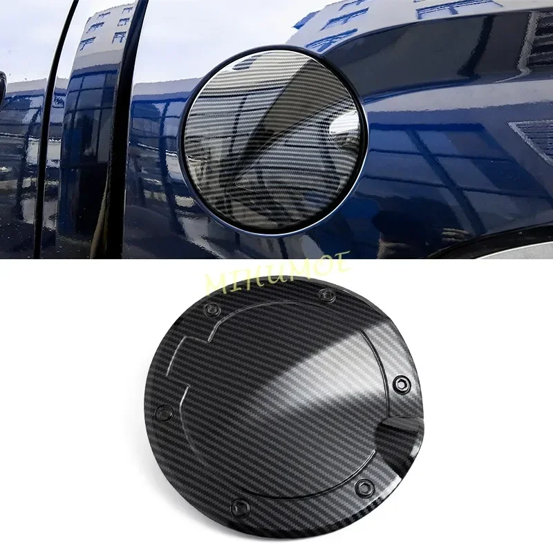 ABS Carbon Fiber Fuel Tank Outer Cover Filler Cap Decoration For Toyota Tundra 2022 2023 2024 Accessories