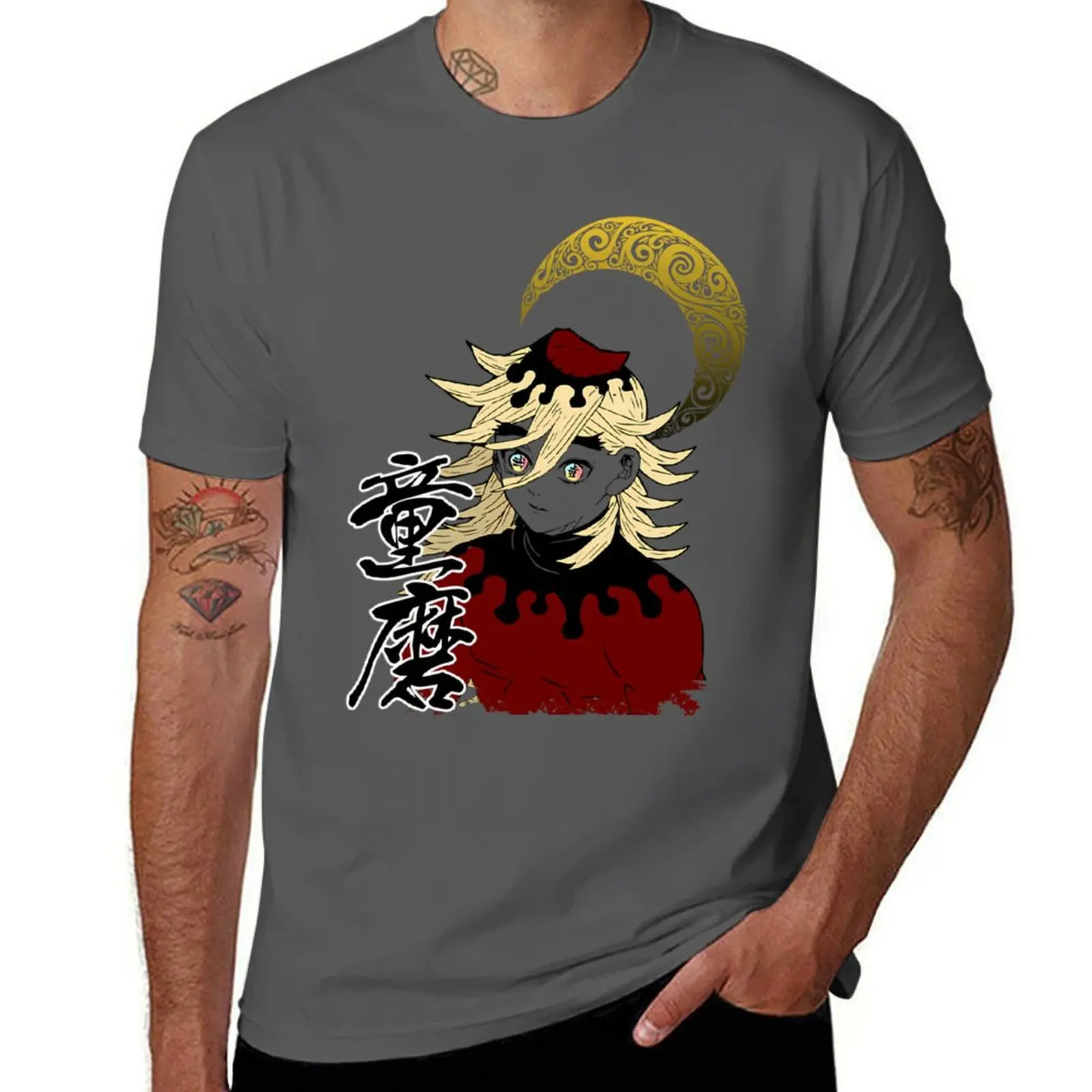 

D0ma Kizuki Demon - Upper Moon 2 T-Shirt t shirt man luxury man t shirts for men casual anime t shirts oversize T-Shirt