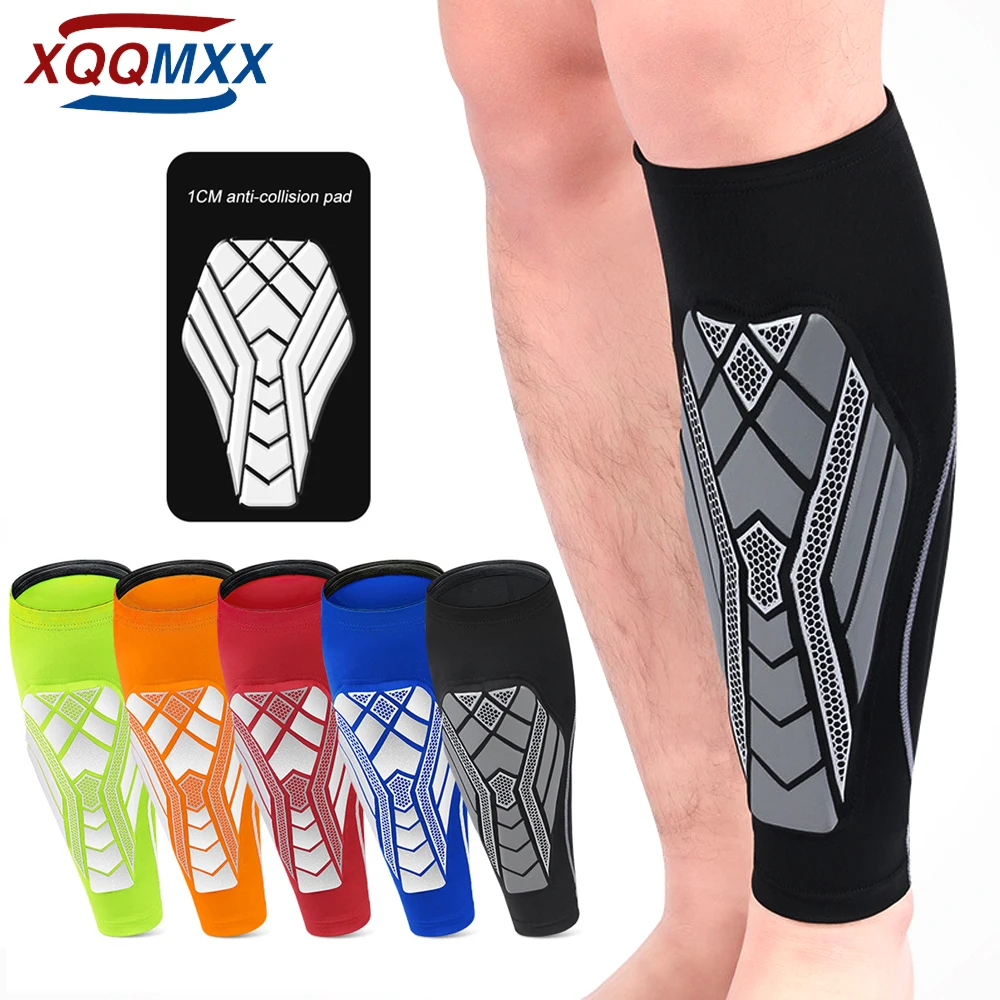 Calf Compression Sleeves with EVA Pad - Leg Sleeve & Shin Splints Support - Ideal for Leg Cramp Relief, Varicose Veins, Running