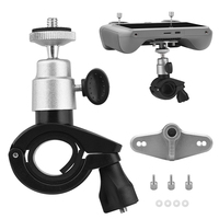 Bike Clip Mount Adjustable Bicycle Bracket Holder Aluminum Alloy Action Camera Riding Bracket for DJI RC 2 Remote Controller