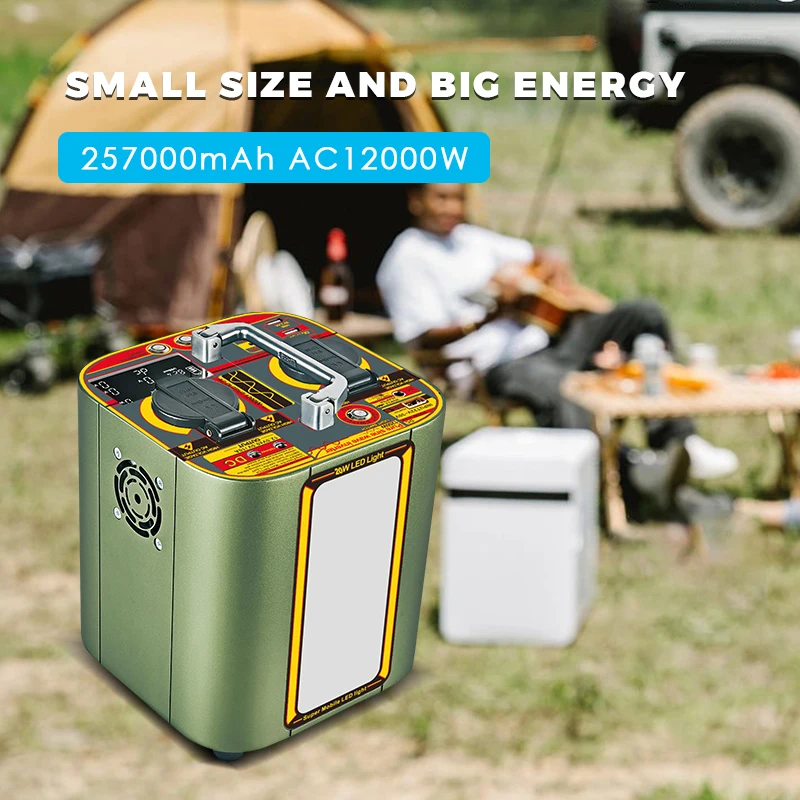 

Factory Selling 1200w Power Bank Portable With Ultra Bright Led Power Station Ev Car Power Bank