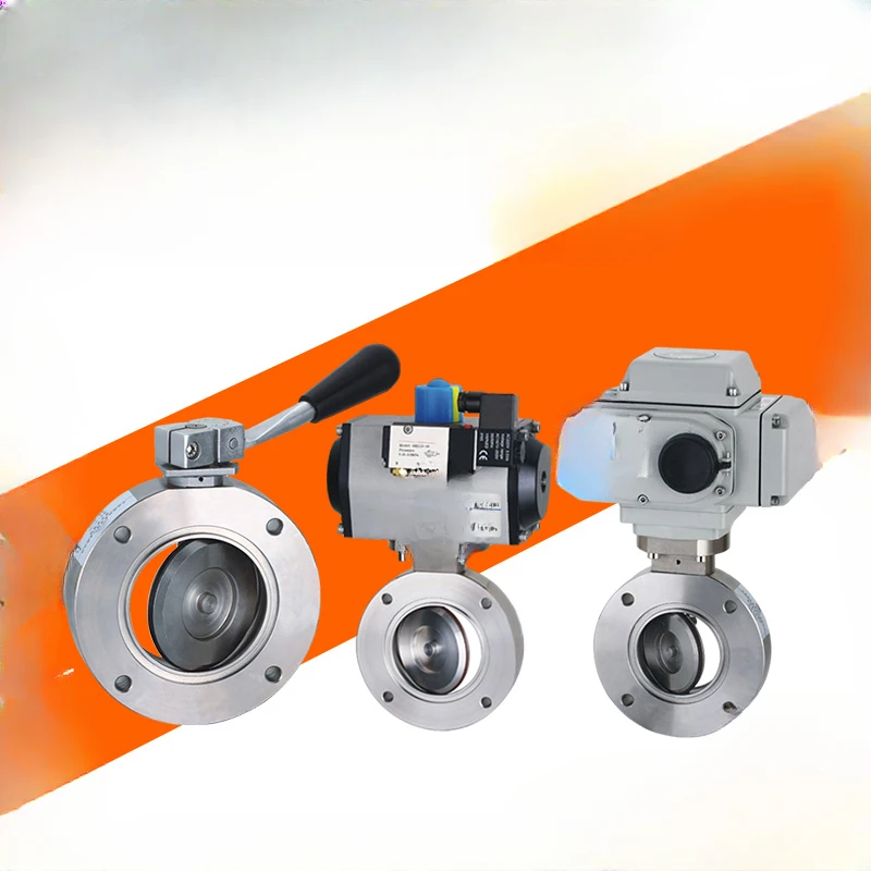 Suitable for GIQ manual GID pneumatic high vacuum butterfly valve GI-25 32 40 50 63 80 100 125 150