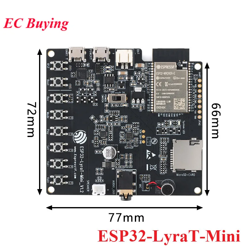 Placa de desarrollo de Audio ESP32-LyraT ESP32-LyraT-Mini, módulo inalámbrico Wifi, placa de demostración de voz, ESP32, LyraT Mini