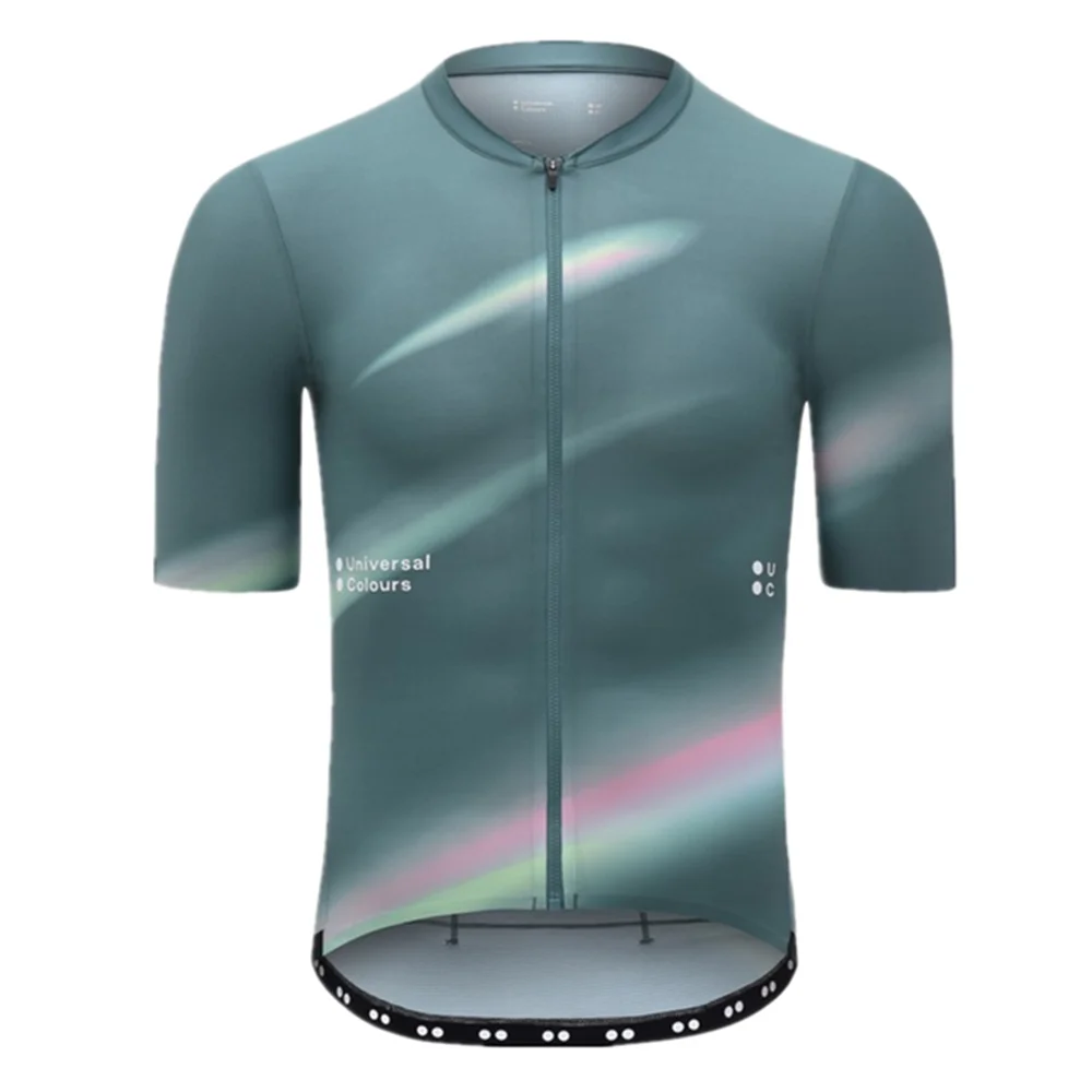 Universele Kleuren Mannen Wielertrui Korte Mouw Ademend Maillot Ciclismo Zomer Fiets Shorts Pak Road Mtb Bike Kleding