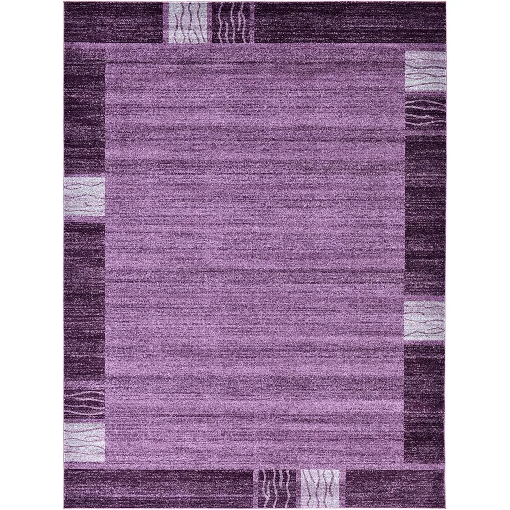 

Del Mar Collection Area Rug - Sarah (9' x 12' Rectangle, Violet/ Purple)