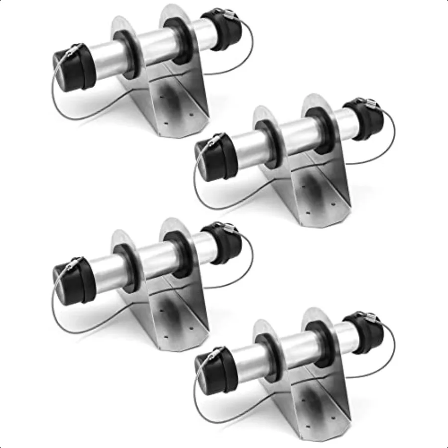 Aluminum Trailer Document Holder Registration Card Box Insurance 4 Pack Tube Style Document Holder 15 8 x 9 for Truck and Trail