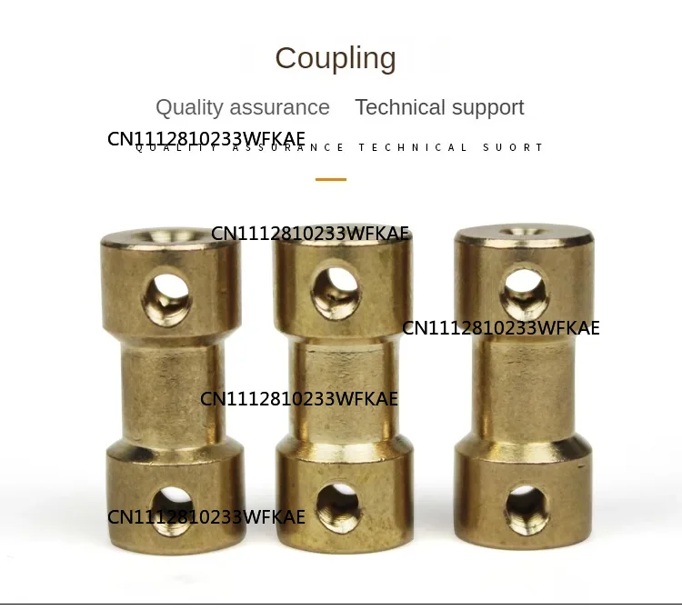 10PCS D9*L20   2mm/2.3mm/3mm/3.17mm/4mm/5mm/6mm Brass Flexible Motor Shaft Coupling Coupler Motor Transmission Connector