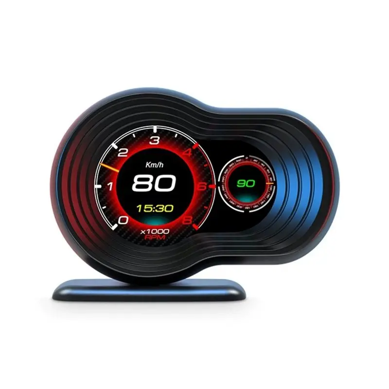 A85E-F9 OBD Car Head Up Display Multifunction Gauge Speedometer Tachometer Water Temp Voltage Turbo Oil Temp AFR Gauge