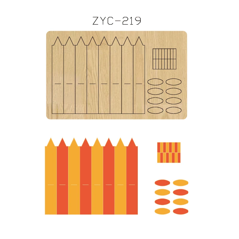 Le couteau en bois de coupe de carte ZYC-208 meurent, utilisé avec la machine