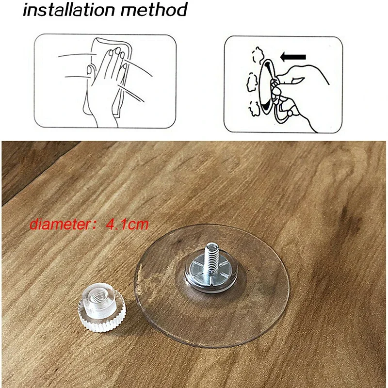 5/3/2/1Pcs Clear Sucker Suction Cups Mushroom Head Strong Vacuum Suckers Hooks Hanger for Window Decoration Wedding Car Glass