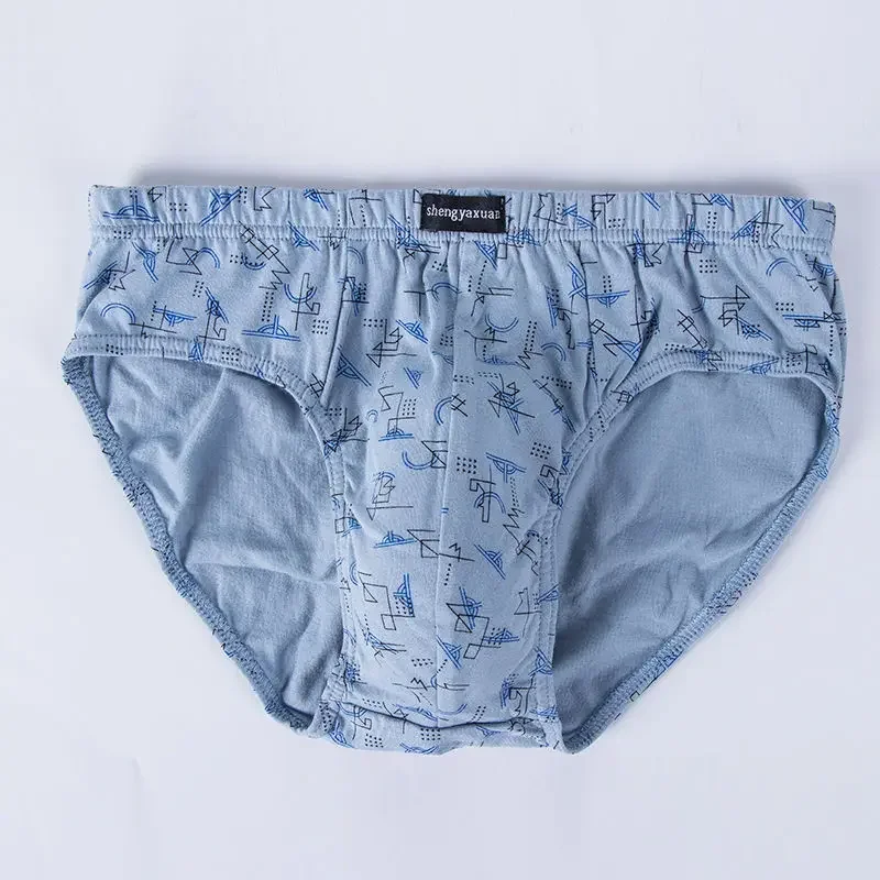 Men\'s Briefs 7Pcs/Lot High quality Male 100% Cotton Printed Briefs Loose PLUS Size Men\'s Youth Shorts Briefs