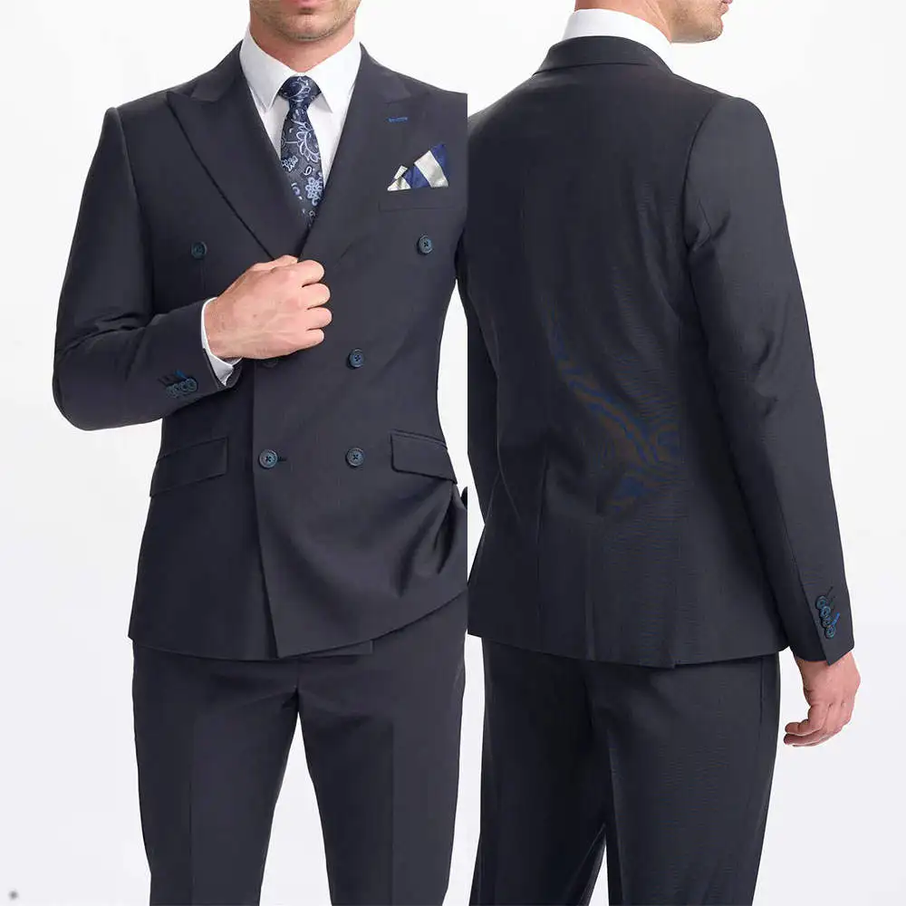 Ensemble de olympiques d'affaires formels pour hommes, smokings de mariage, blazer et pantalon, robe de Rhsur mesure, manteau de fête blanc masculin, veste, 2 pièces