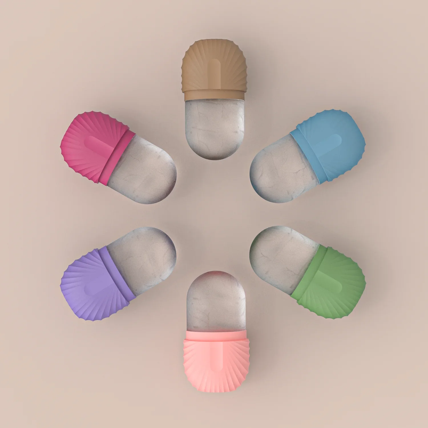 Silicone Ice Facial Roller Beauty Lifting Face Massager Contouring Eye Roller Gezichtsbehandeling Verminder acne Huidverzorgingstool