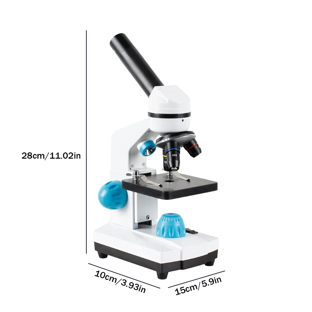 2000x Biological HD Microscope Digital Laboratory Compound Microscope With Wide-Field 10x And 40x Eyepieces For Lab Education