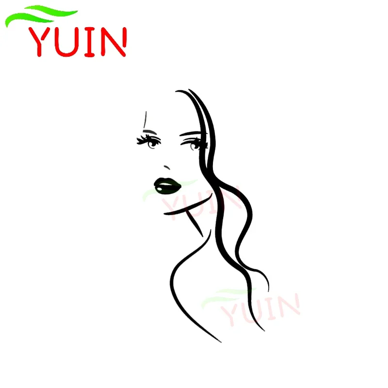 

Sexy Girl Face Cute Car Sticker Fashion Premium Design Cars Accessories Waterproof Decals PVC Body Decoration Sunscreen Decal