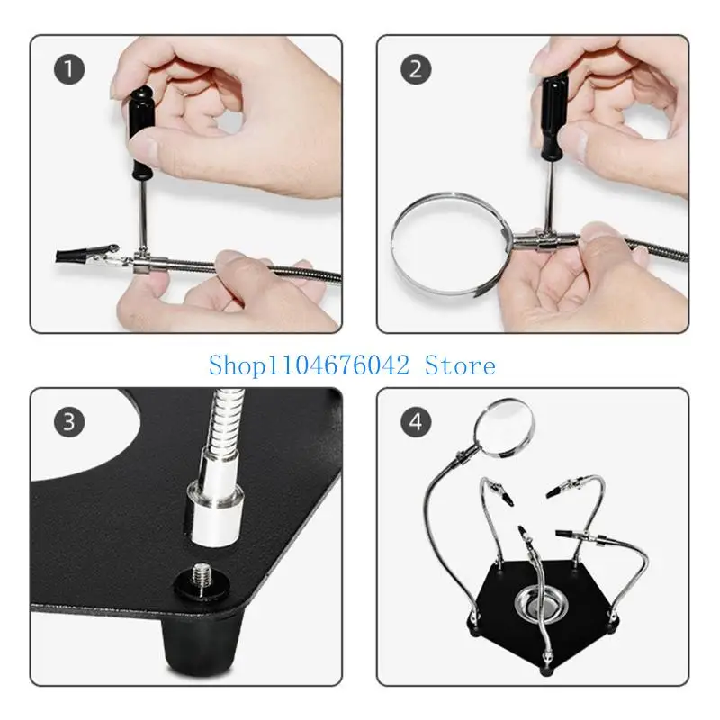 

652F Soldering Electronic Repair PCB Circuit Board Holder Flexible Arm Welding Tools