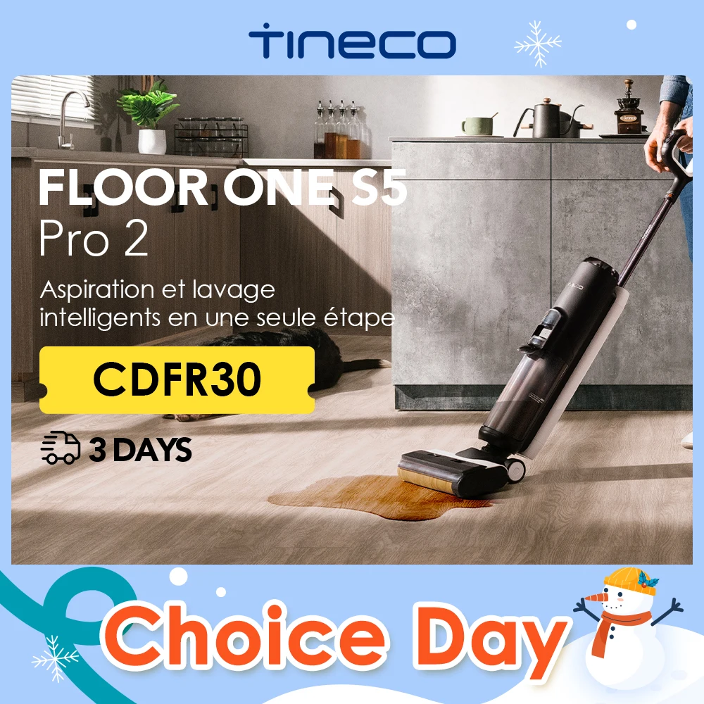 Tineco Floor One S5 Pro 2  Cordless Wet Dry Vacuum Smart Floor Cleaner One-Step Cleaning Mop for Sticky Messes and Pet Hair