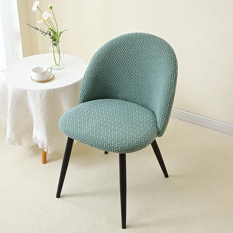 1/2 Stück Jacquard-Stuhlhussen für Esszimmer, Entenschnabel-Stuhlbezug, niedrige Rückenlehne, gebogener Sitz, Schonbezug, schmutzabweisend, für Zuhause, Bankett, Hochzeit – Detail 7