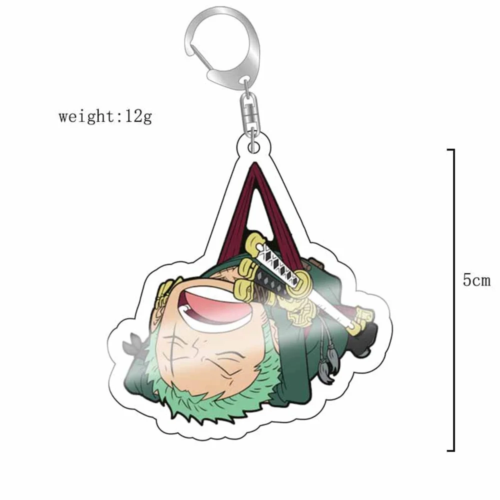 ONE PIECE Action Figures Luffy Acrylic Key Chain Pendant Anime Peripheral Bag Pendant Toys ONE PIECE Party Gift
