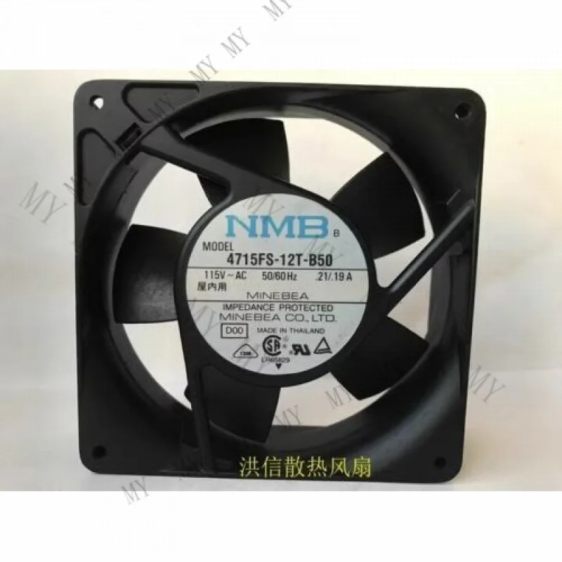 

TT для NMB 4715FS-12T-B50 12038 115 В переменного тока 50/60 Гц 0,21 А/0,19 А 120*120*38 мм охлаждающий вентилятор