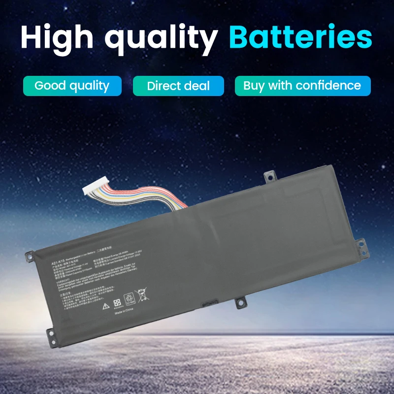 SOMI Laptop Battery A21-K15 0B23-020K000M 11.4V/61Wh For Akoya K15 PC6OK 11.4V/60Wh For Machenike F117 VC VA VB VD VD3 VR26 V65