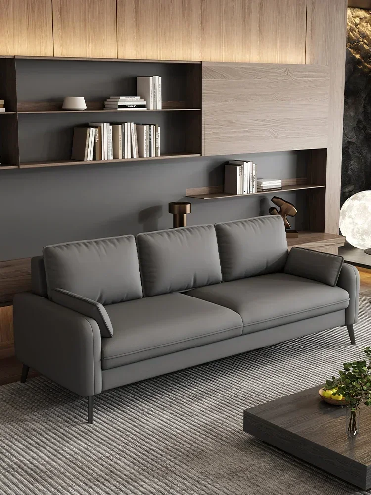 

Simple and modern three-person small sofa. Available for office rentals