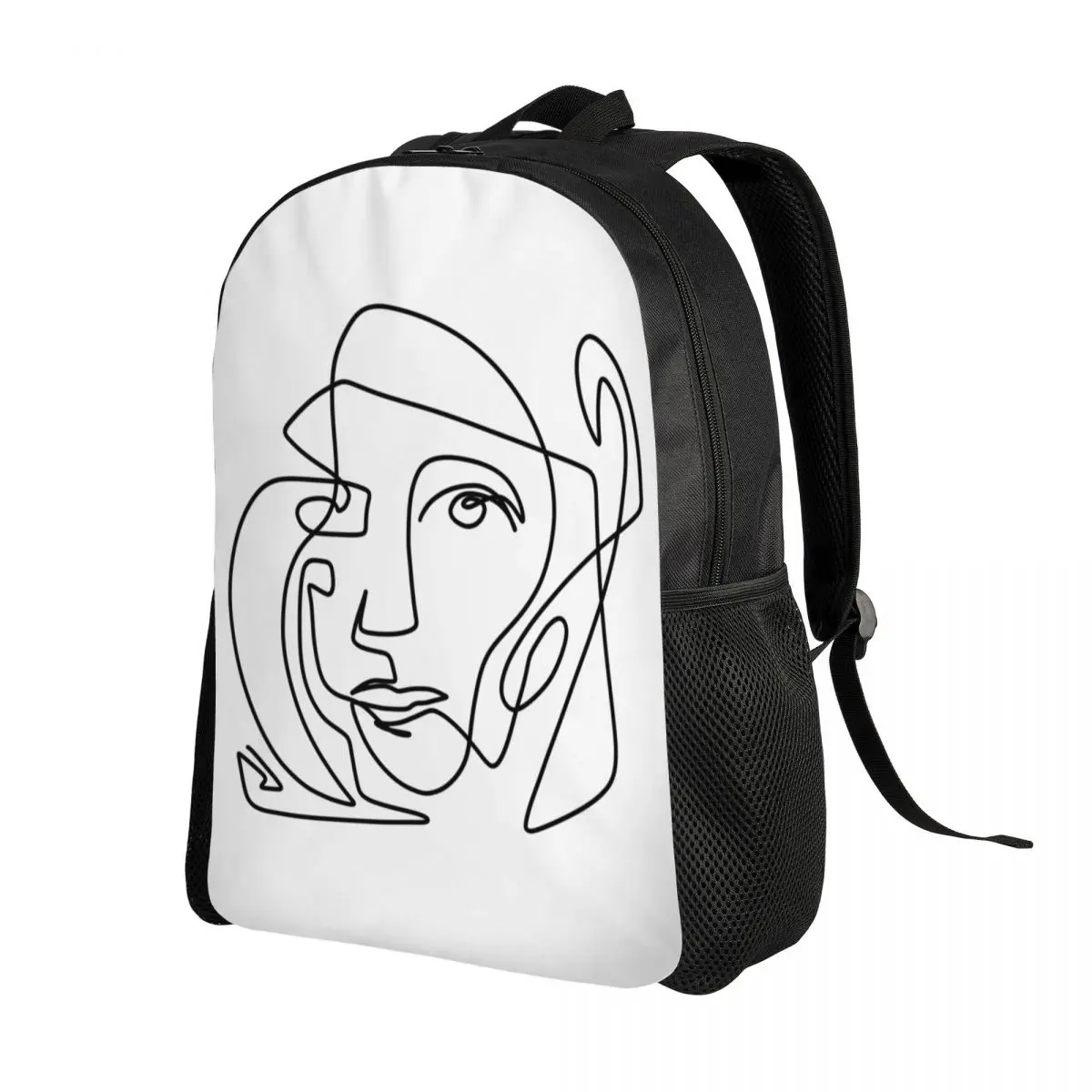 Pablo Picasso One Line Abstract Art Backpacks Spanish Artist College School Travel Bags Bookbag Fits 15 Inch Laptop