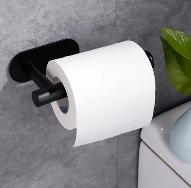 

Самоклеящийся держатель для туалетной бумаги, настенное крепление, органайзер для ванной комнаты, подставка для хранения без перфорации, держатель для полотенец из нержавеющей стали