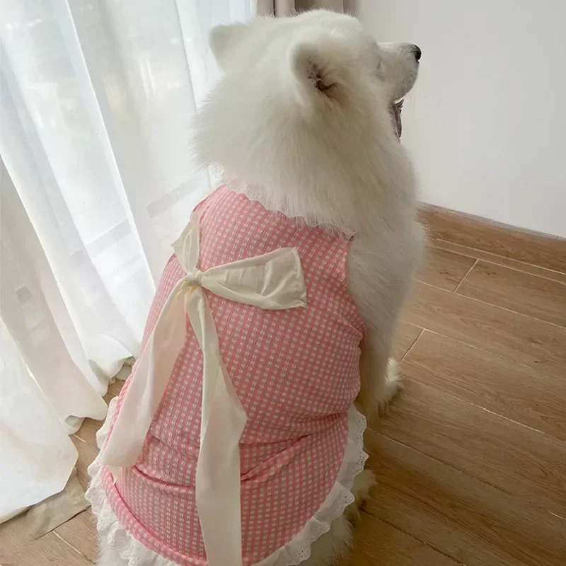 Summer Pet Clothes Dog Dress Yorkie Poodle Schnauzer Corgi Border Collie Samoyed Husky Labrador Golden Retriever Clothing Skirt