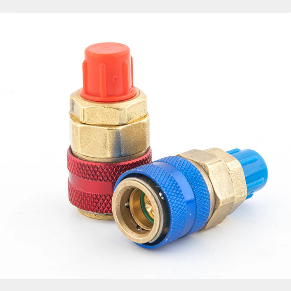 QC12 Straight Fast Connector Adapter R134a Car AC Refrigerant Filling Maintenance Tool Hydraulic Pipeline Parts