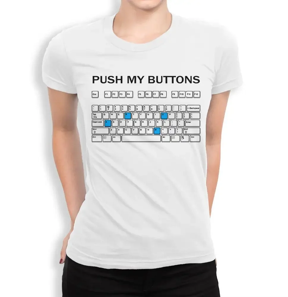 Push My Buttons Keyboard T Shirt  All Sizes mw 367