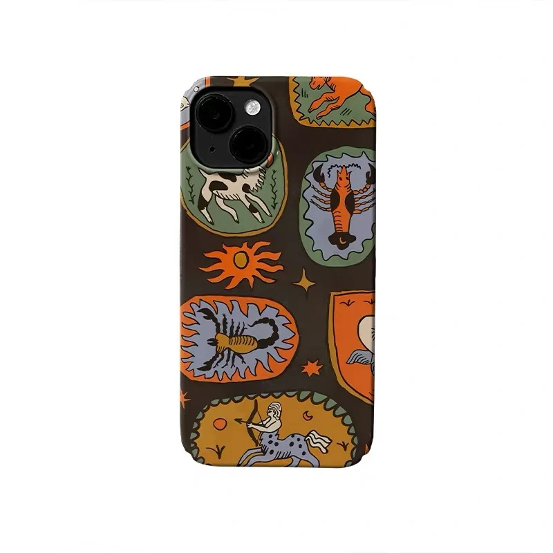 

Totem Art Cartoon Illustration Phone Case for IPHONE 17 Air 16E 15 PROMAX 14 Plus 13 12 MINI 11PRO 16Plus XR Acrylic Phone Cover