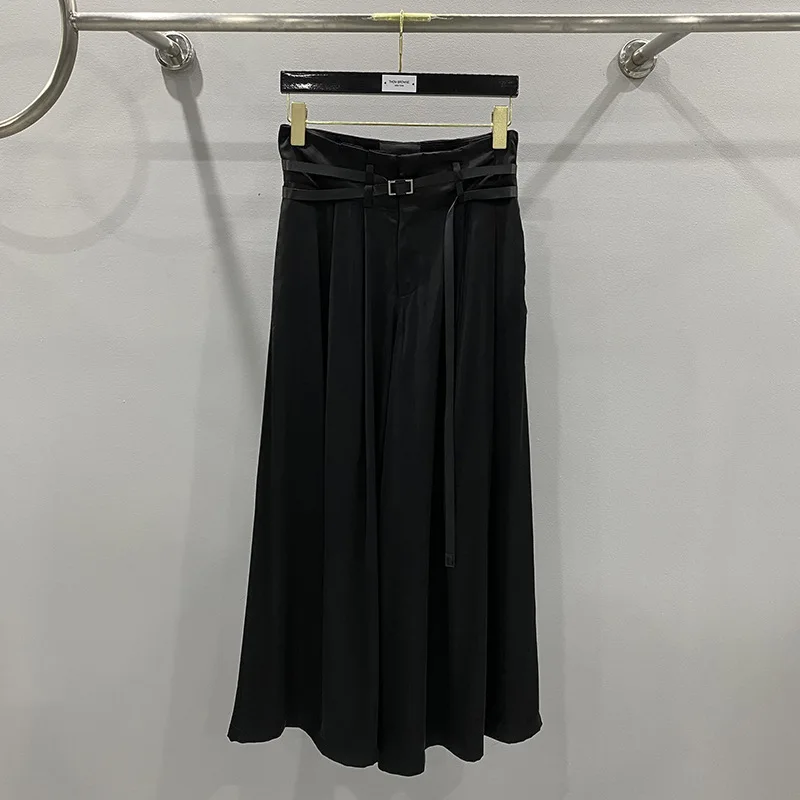 

Women Fashion Black Skirts New Dark Style Chiffon Trend Women R0 Women Comfortable Loose Girls Casual Skrit