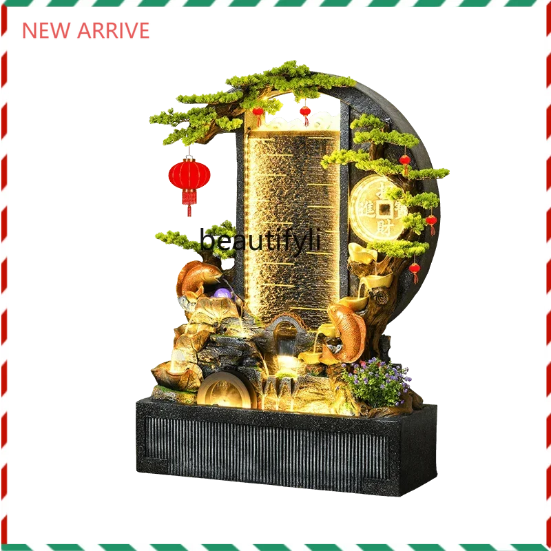 

ss новый фонтан пейзаж настенный фонтан счастливое украшение двор пейзаж украшение рыбный пруд макет пейзаж