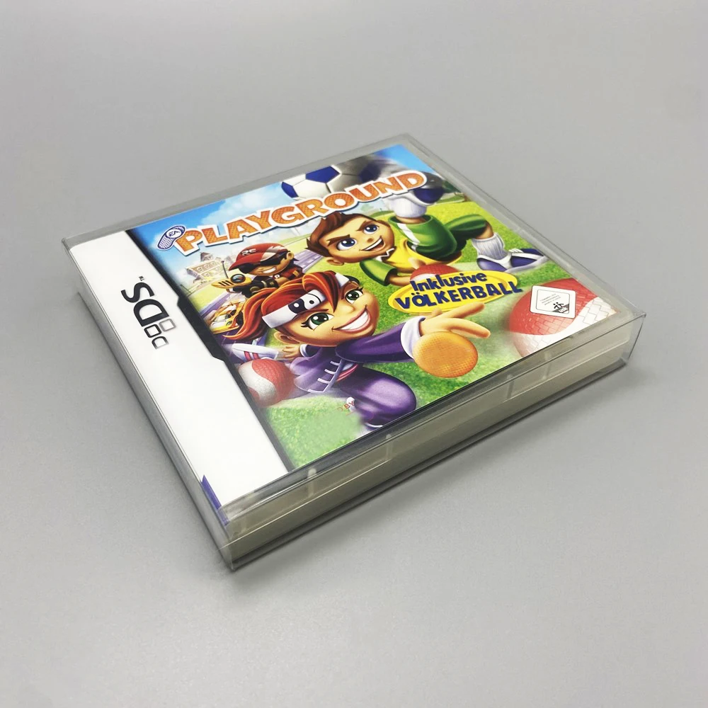 Clear Display Case para jogos de vídeo NINTENDO DS, protetor transparente, caixa de coleta, apenas, PET, 5 caixas