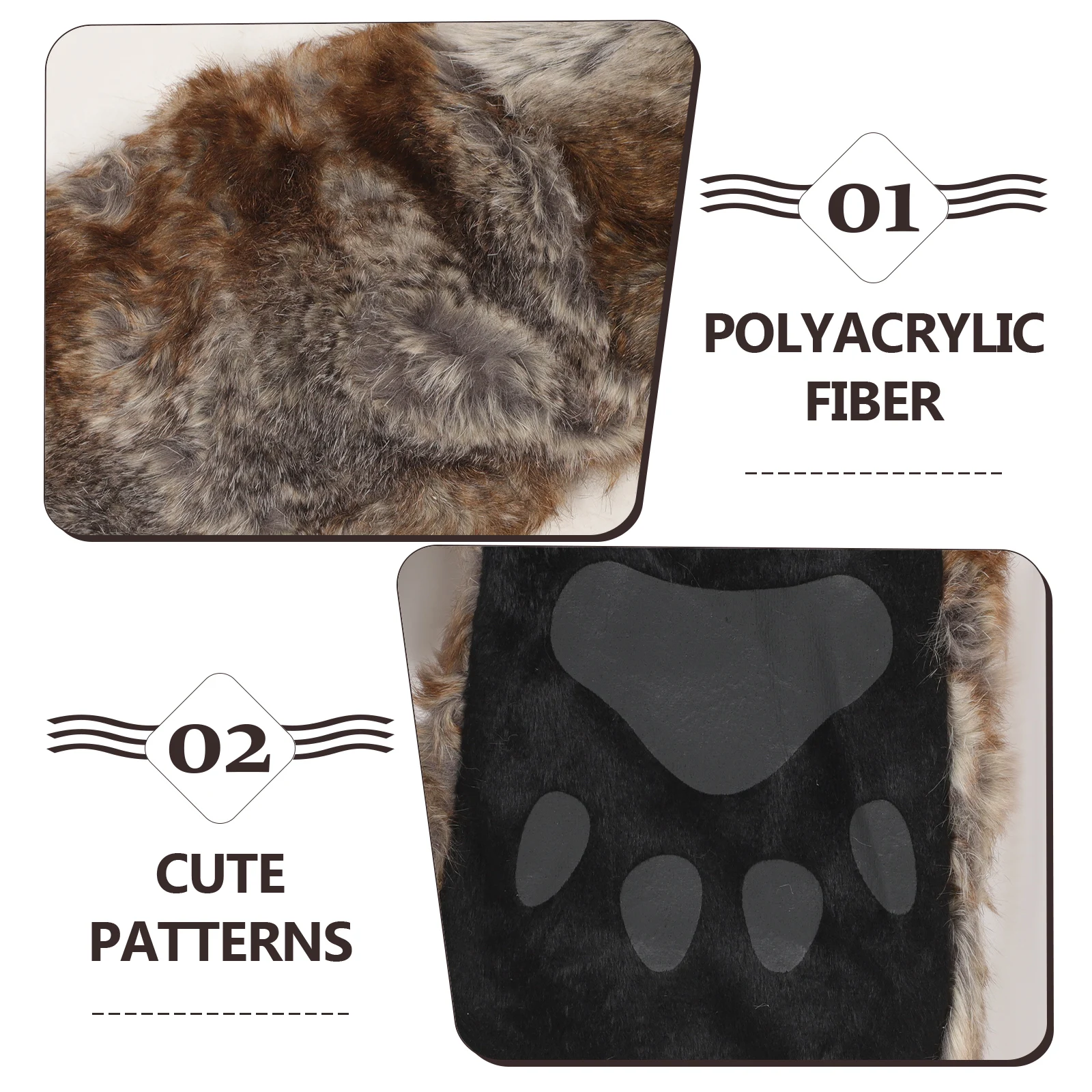 

Warm Hat Scarf Gloves Set Animal Design Soft Warm Hat Winter Outdoor Hoodie Scarf Gloves Outdoor Hoodie Glove Winter Accessory