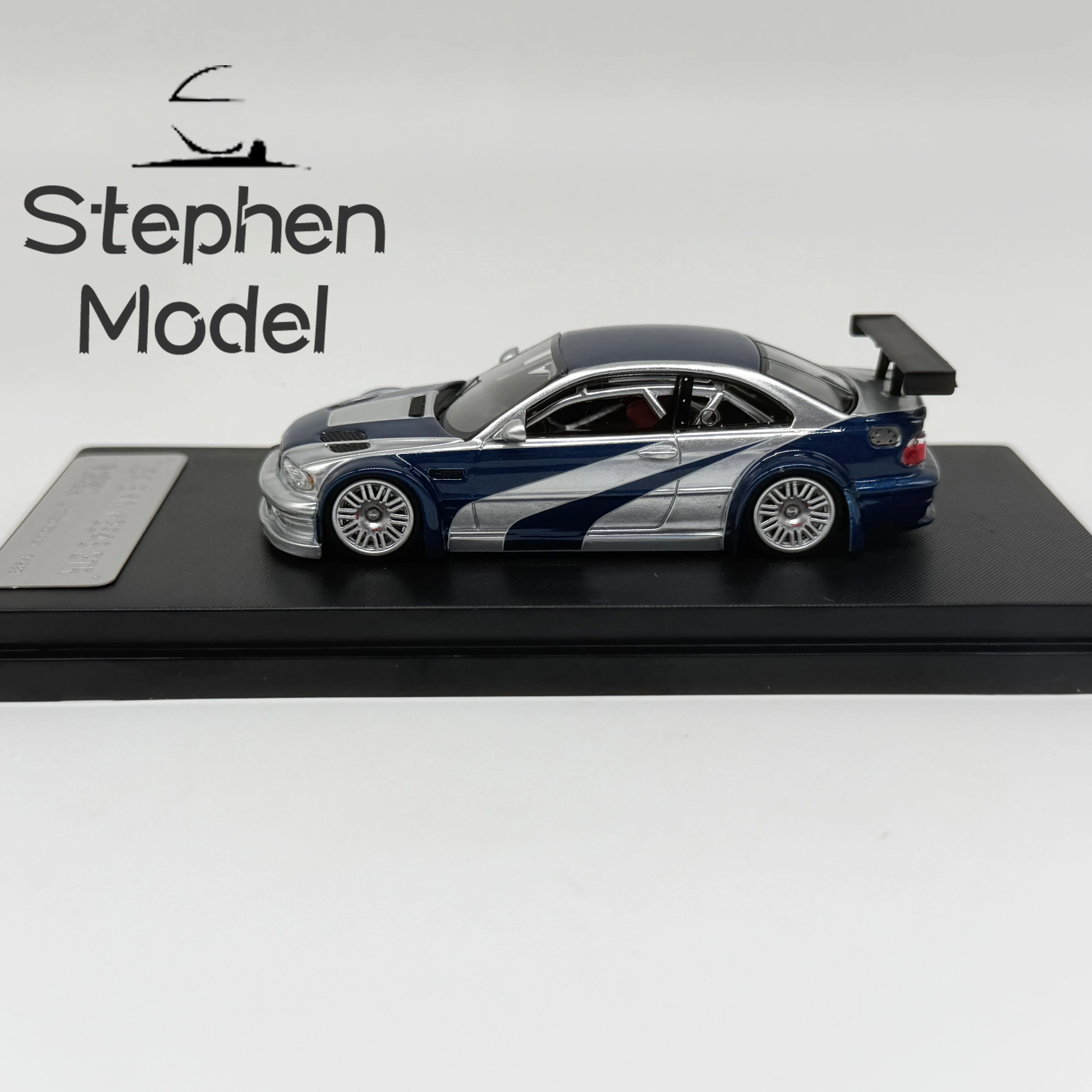 سيارة موديل SW x Ghost Player 1:64 M3 E46 GTR NFS Diecast #3