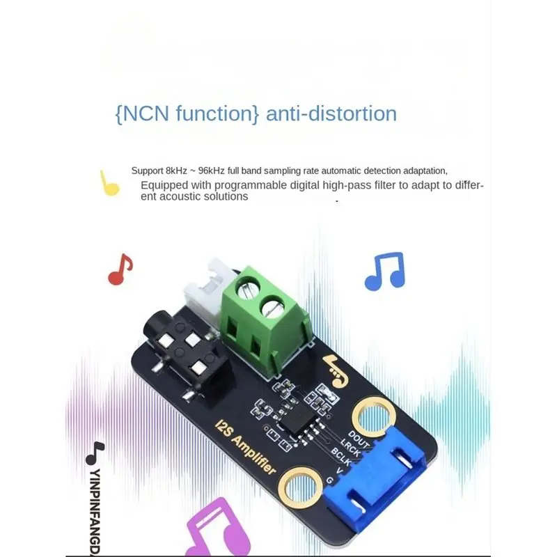 M51K-NS4168 I2S Audio Power Amplifier Module Class D Amplifier Board DIY With Headphone Jack view 2