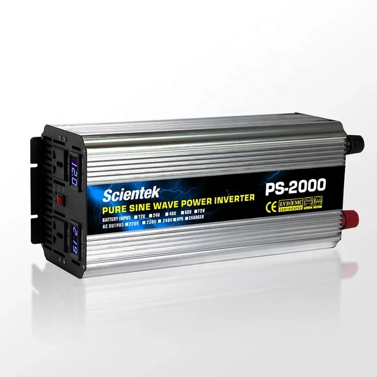 High frequency power inversor car inverter 2000w 2kw 1kw 12V 24V 48V dc to 110V 220V ac pure sine wave inverter