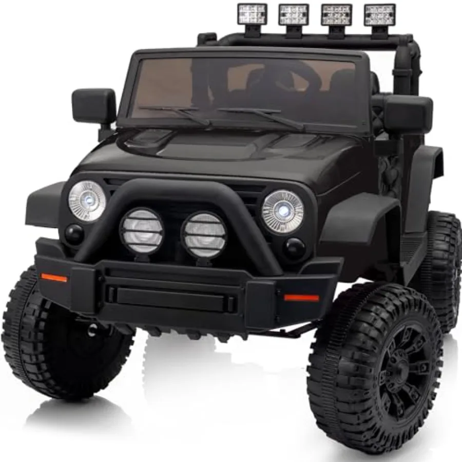 Ride on Car Toy 24V Electric Car for with Remote Control 2x200W Motors - Black