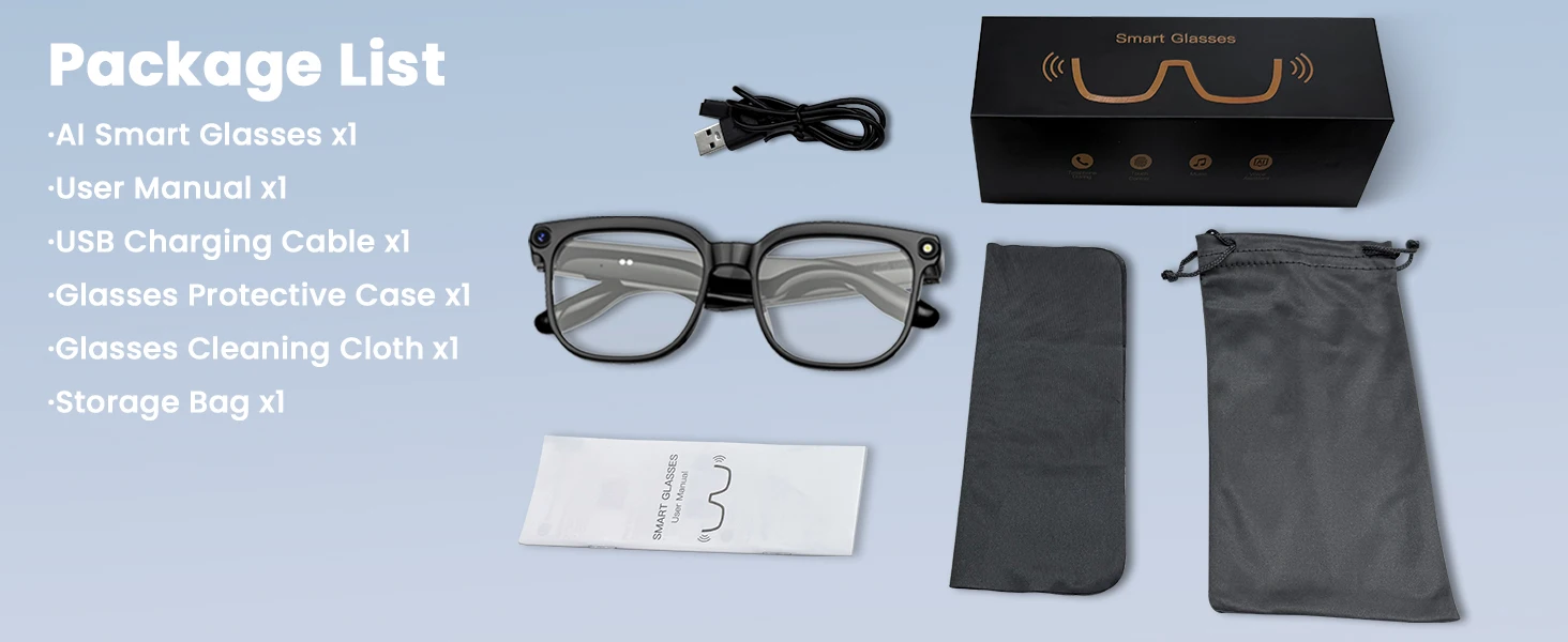 2026 4K 8MP Smart Glasses Men HD Camera 150+Language Translation ChatGPT WIFI Video Recording Bluetooth CallAudio Glasses Women