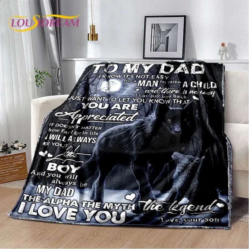 هدية شكرا لأمي أبي زوجة الزوج رسالة الحاضر بطانية ، بطانية رمي لينة للمنزل غرفة نوم السرير نزهة غطاء أريكة مكتب #3