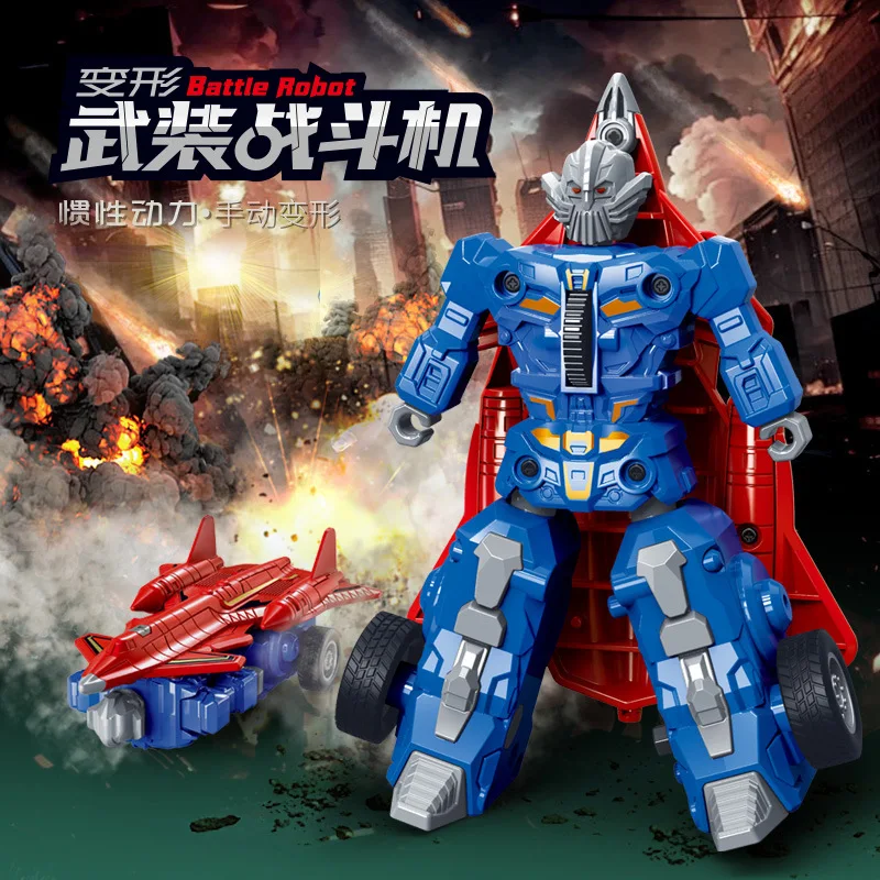 クリエイティブシミュレーション慣性変換軍事武装航空機戦闘機ロボットおもちゃアクションフィギュアモデル子供のおもちゃギフト