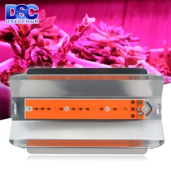 30W 50W 80W oświetlenie LED do uprawy AC 110V 220V wzrost reflektor pełne spektrum roślina doniczkowa światło cieplarnianych Cob Flood Grow Light