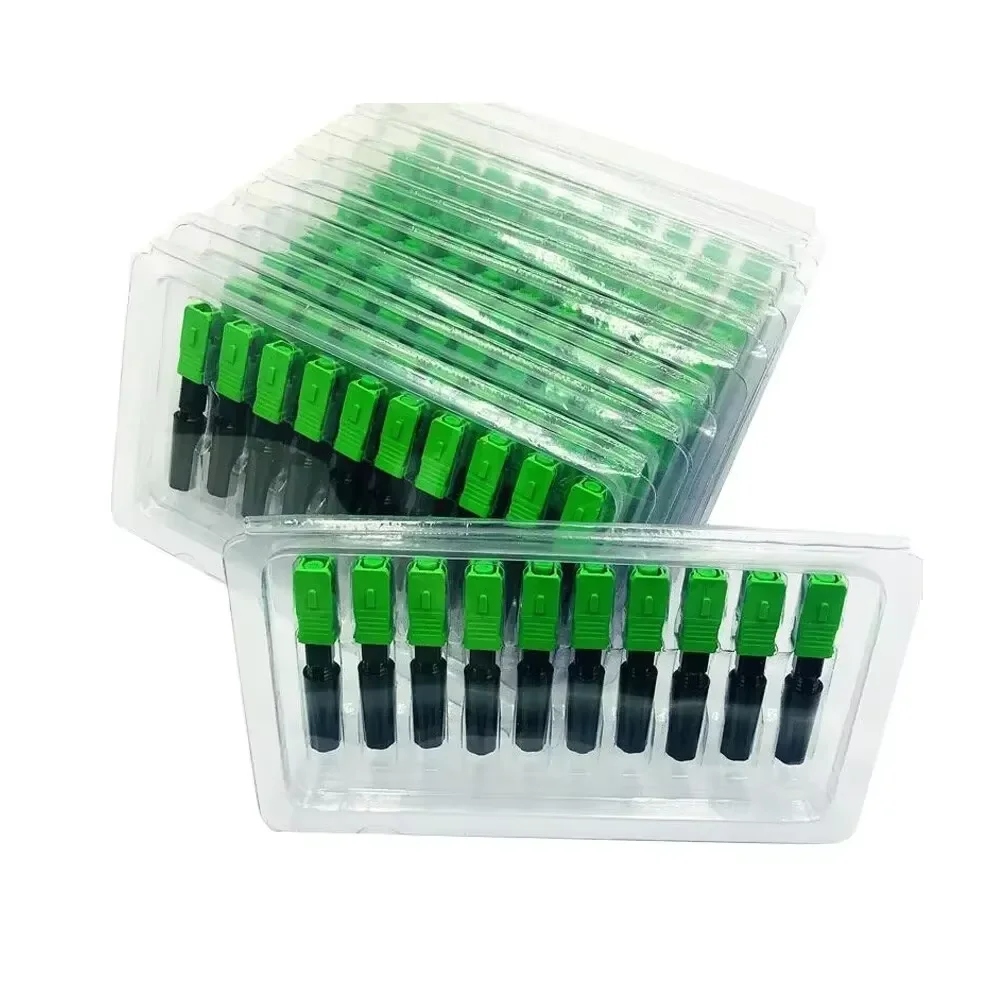 Fiber Optic Fast Connector SC APC 50/100/200pcs SM Single-mode Optical Quick Connector SC UPC Fast Connector Coupler 1