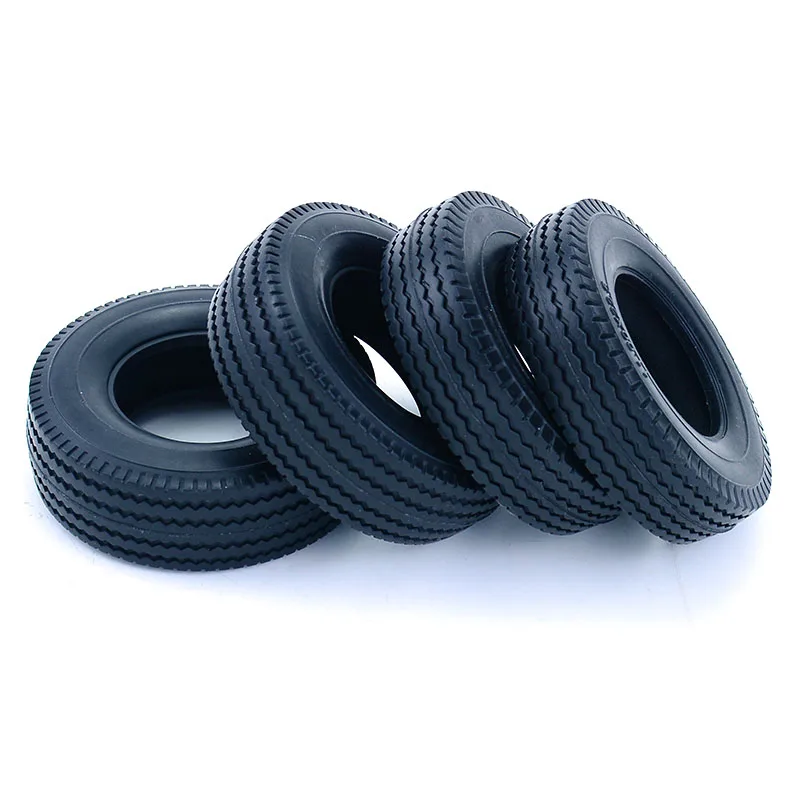 2pcs RC Truck Rubber Tire Width 20mm/25mm Tyre Model for 1/14 Tamiya Tipper SCANIA 770S VOLVO BENZ MAN TGX Car Accessories