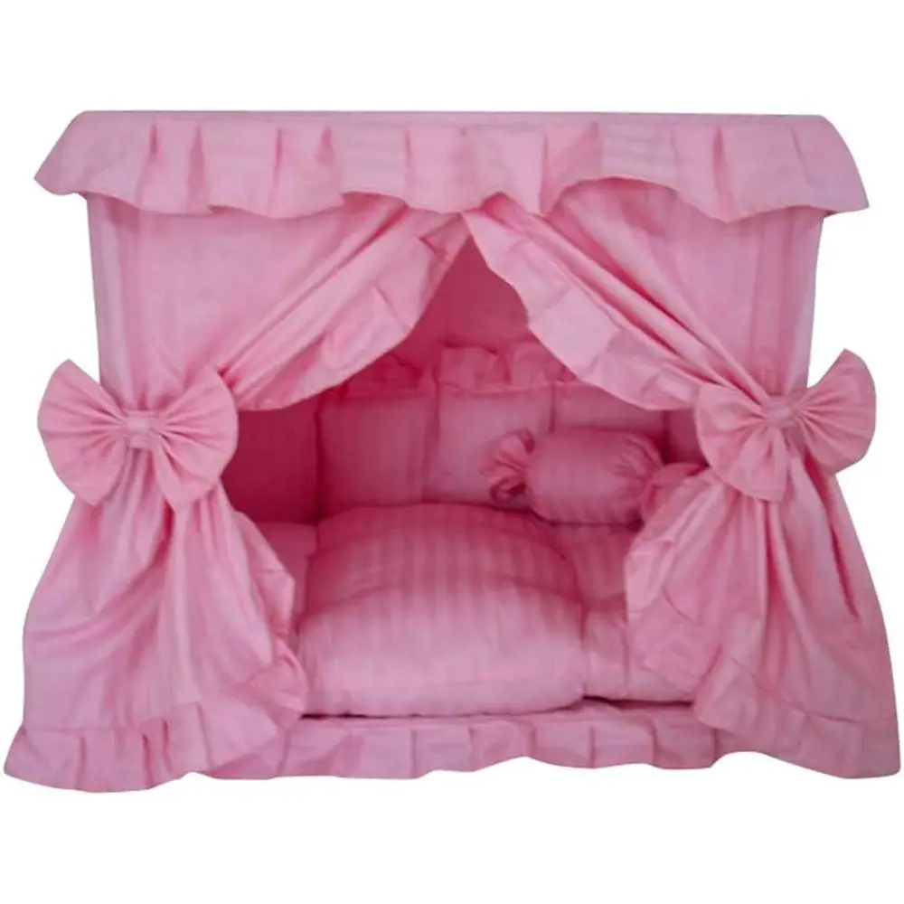 

PrincPink Pet Dog Handmade Bed House+1 Candy Pillow (S)