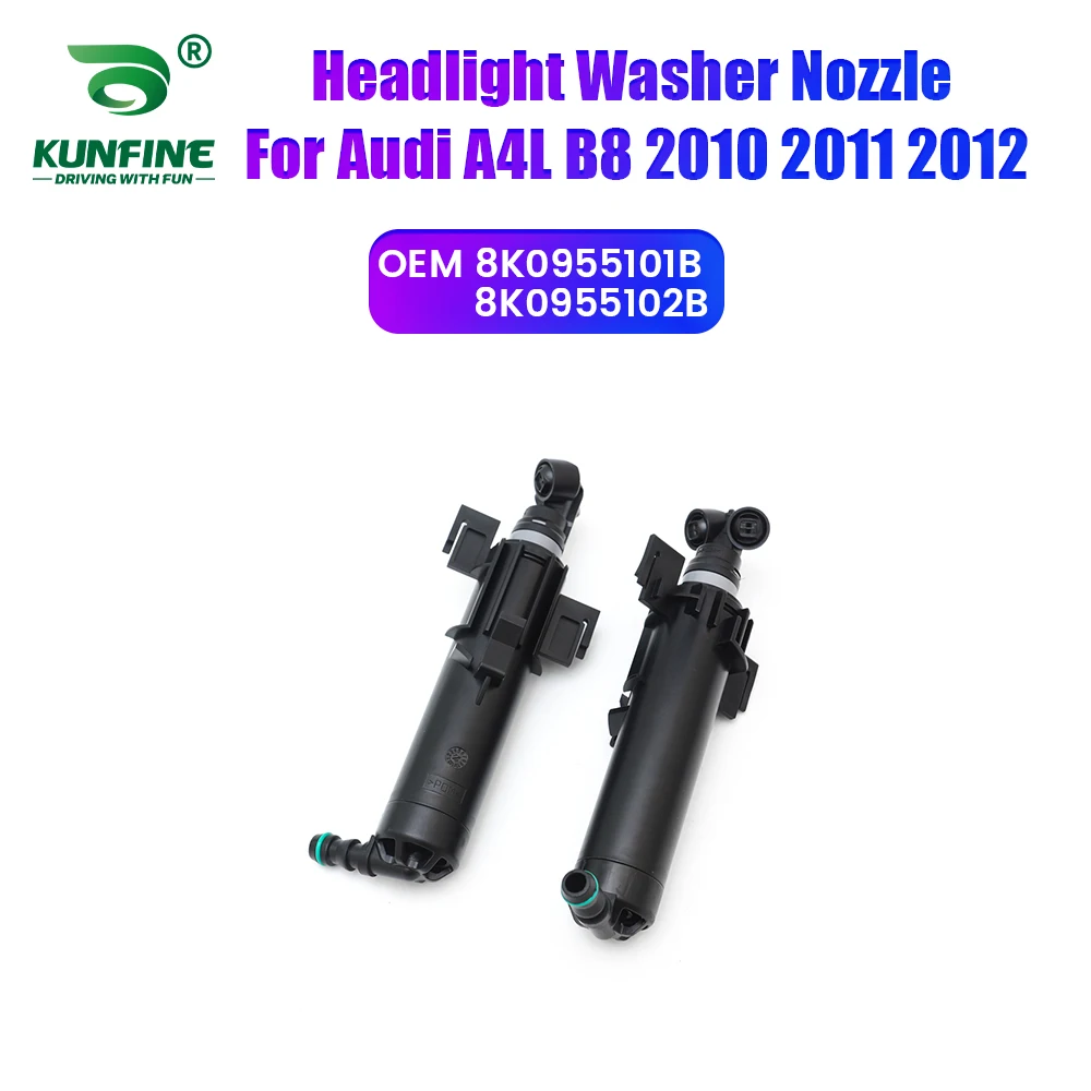 

Автомобильная фара, передний бампер, омыватель, распылительная форсунка, крышка насоса для фар для Audi A4L B8 2010-2012 8K0955101B 8K0955102B