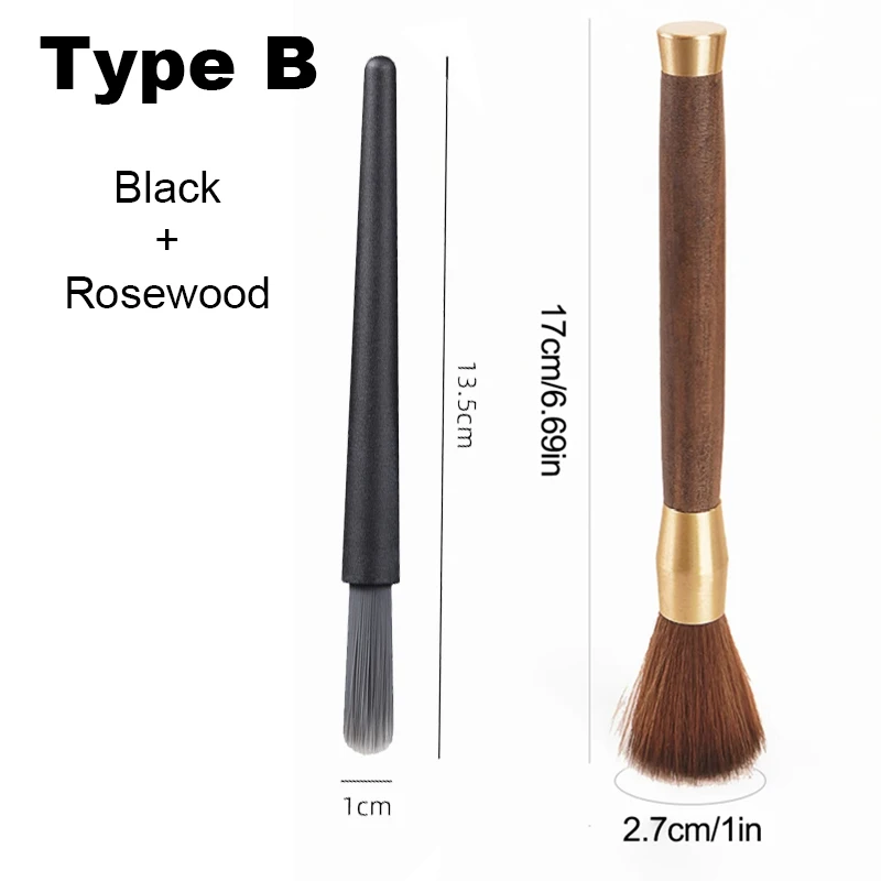Kaffee Pinsel Mühle Reinigung Werkzeug Pulver Reinigung Hause Kaffee Pinsel Set Entfernen Kaffee Rückstände ABS/Holzgriff Espresso Pinsel