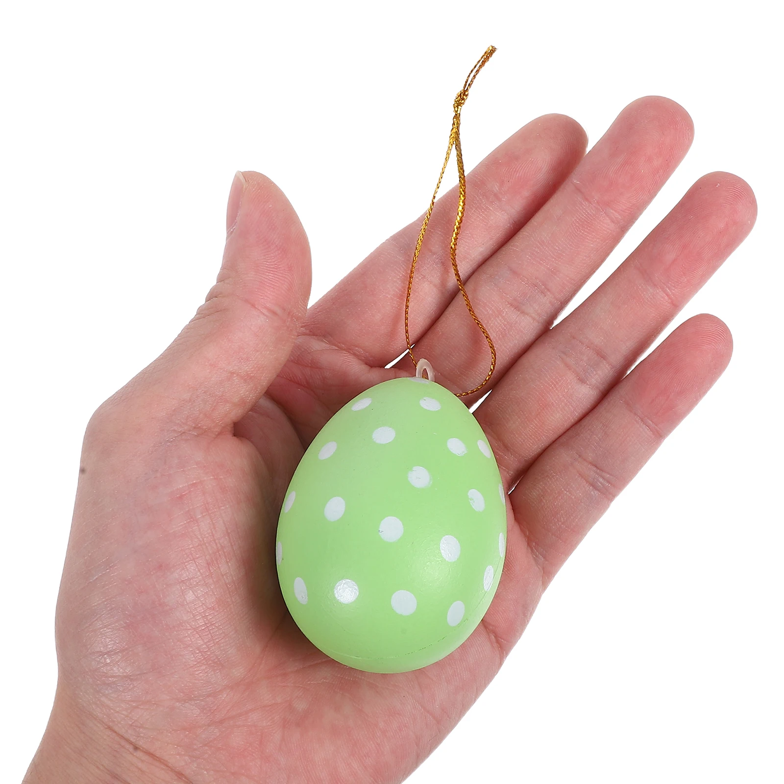 

12 PCS Easter Egg Decoration Day Hanging Ornament Colorful Eggs Diy Toys Basket Fillers Plastic Craft Foam Ball